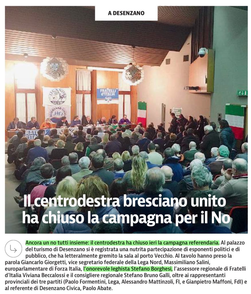 Centrodestra giornale di brescia